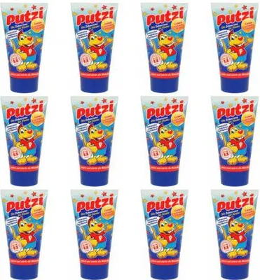 Produktbild von 12 x Zahncreme Putzi für Kinder 50ml Calcium