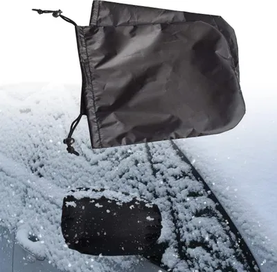 Produktbild von Seitenspiegel Schneedecke,Spiegel Frostschutz Abdeckung,Autospiegel Schutzhš¹lle Schneeabdeckung,Auto Au?enspiegel Frostabdeckung,Seitenspiegelabdeckung,Fš¹r PKW-Rš¹ckspiegel,Schwarz,1 Paar