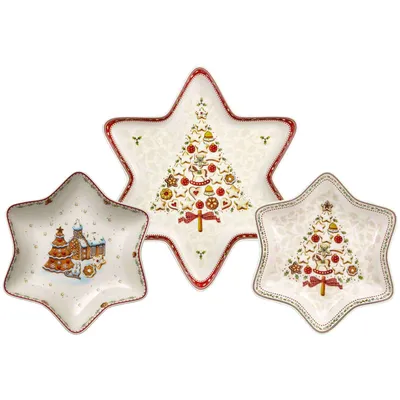 Produktbild von Villeroy & Boch Winter Bakery Delight Sternschalen-Set 3-teilig