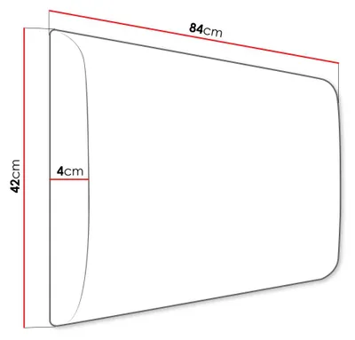 Produktbild von MIRJAN24 Wandpaneel Pag 84x42, Polsterwand für Schlafzimmer, Garderobe, Kinderzimmer (Farbe: Polo 891)