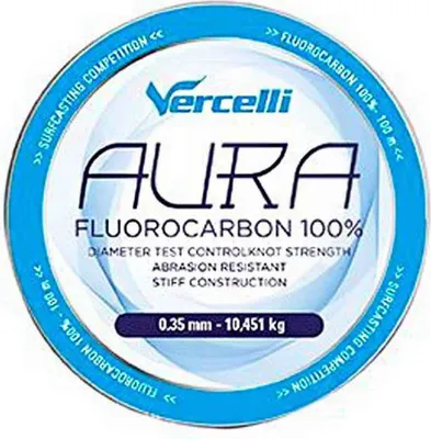 Image de Vercelli Aura 100 M Fluorocarbon Transparent 0,300 mm Transparent 0,300 mm