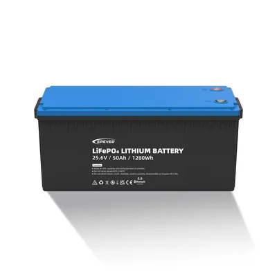 Produktbild von EPEVER® Lithium Batterie 25,6V 50Ah – mit integriertem BMS, Selbstheizung unter 0°C, A-Klasse LiFePO4-Zellen, 0% MwSt.