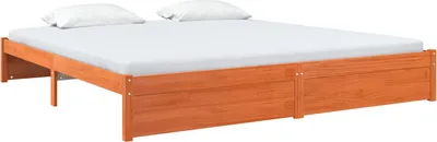 Zdjęcie produktu dla vidaXL Rama łóżka brąz woskowany 180 x 200 cm lite drewno sosnowe