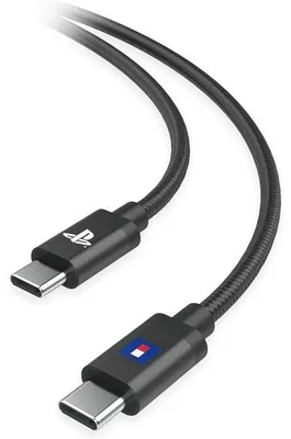 Image de Câble de charge Hori USB-C vers USB-C - PlayStation pour manettes DualSense et DualSense Edge PS5 - Longueur : 3 m - Noir