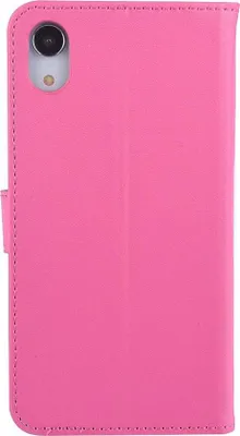 Image de Étui rose pour iPhone XR - Étui-livre - Porte-cartes - Fermeture magnétique