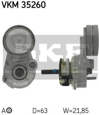 Produktbild von SKF Spannrolle für Keilrippenriemen für Alfa Romeo Chevrolet Fiat Opel Saab