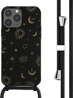 Produktbild von imoshion SilikonHülle design mit Band iPhone 13 Pro Max - Sky Black