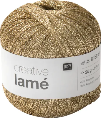 Produktbild von Rico Design Creative Lamé Garn 135m 25g Strickgarn Glitzergarn Häkeln Stricken