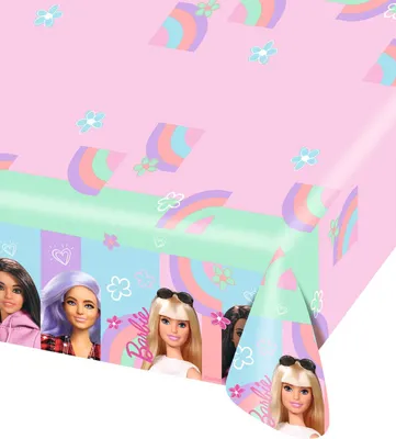 Produktbild von Amscan Tischtuch Barbie Süßes Leben (120x180cm)