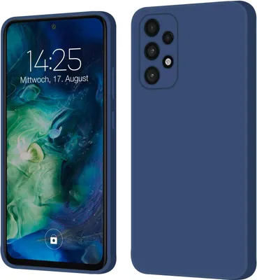 Produktbild von Hülle für Samsung Galaxy A53 5G Case Cover Bumper Silikon Softgrip Schutzhülle Farbe: Blau