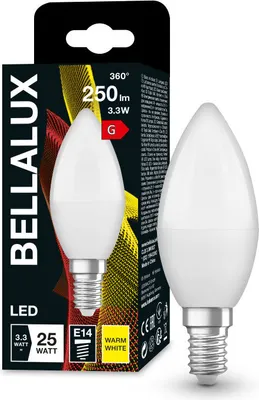 Produktbild von BELLALUX LED Classic B 25 SMD 3,2W E14 2700K LED-Kerze, Sockel E14, 3,2 Watt, Neutralweiß, 2700 K,