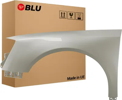 Image de BLU Aile Compatible avec VW Volkswagen Passat B6 LR7L Gauche Silber SilberLeaf | 2005-2010 | Avant | Peint| Prêt à Monter | Galvanisé