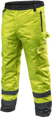 Obrázok produktu pre NEO TOOLS Hi-vis nohavice - zateplené nohavice - bezpečnostné nohavice - pracovné nohavice - ochranné nohavice - nohavice s reflexnými prvkami - veľkosť: M