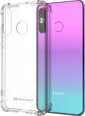 Produktbild von Panzerhülle Bumper Wozinksy Armor SchutzHülle kompatibel mit Huawei P30 Lite Silikon Hülle Zubehör Tasche Panzerschale Panzer in Transparent