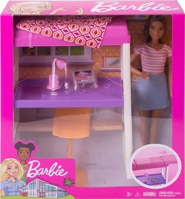 Zdjęcie produktu dla Barbie Loftbed, Damski, 3 lat(a), Dziewczyna, Wielobarwny