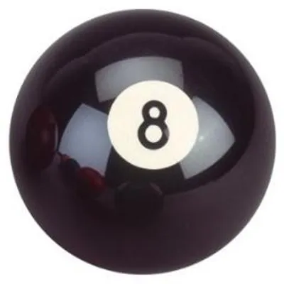 Productafbeelding van Biljartbal nummer 8 - Zwart - 22,5 mm - Zwembad