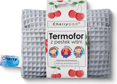 Obrázok produktu pre Vafľová fľaša na horúcu vodu Cherrypad sivá s čerešňovými kôstkami, Nature-solution