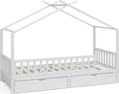 Produktbild von Vitalispa Hausbett Franka, 90x200 cm mit 2 Schubladen, Weiß