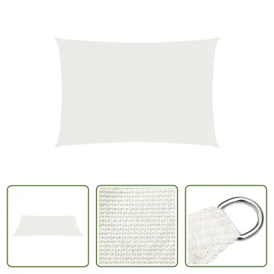 Produktbild von The Living Store Sonnensegel 160 g/m² Weiß 2,5x5 m HDPE