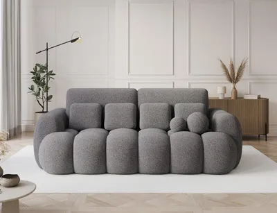 Produktbild von Schlafsofa COTONN – Sofa mit Schlaffunktion, Bettkasten und Kissen, 256 × 119 cm