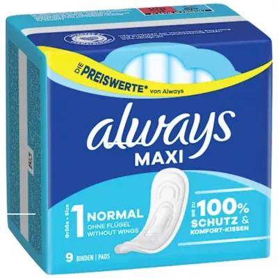 Produktbild von Always Maxi Binde Classic Sparpaket (9 St)