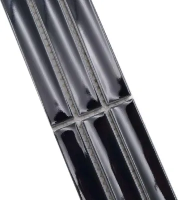 Produktbild von Mosani MOS24BOR-CS36_f, Mosaik, Keramik, Schwarz, Drinnen, Rechteck