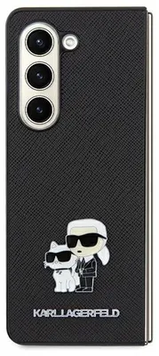 Image de Karl Lagerfeld Saffiano Karl&Choupette Pin Case pour Samsung Galaxy A35 - Noir