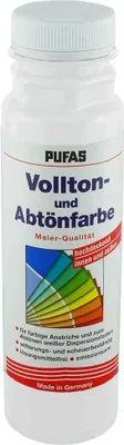 Produktbild von PUFAS Vollton- und Abtönfarbe250 ml  Weiß