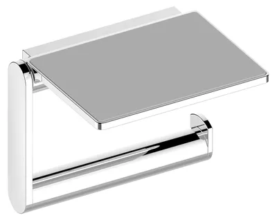Produktbild von KEUCO PLAN Toilettenpapierhalter mit Ablage, schwenkbar, 14973060000