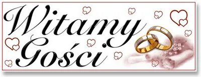 Produktbild von Hochzeitsplakat Willkommen Gäste, 24x68 cm, 1 Stk.