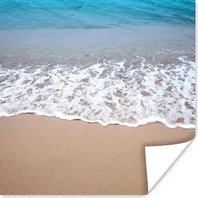 Produktbild von MuchoWow® Poster Wasser - Golf - Strand 75x75 cm - Wand Dekoration