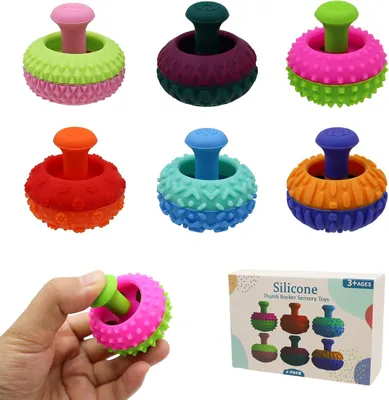 Produktbild von Silikon-Daumenwipper-Fidget-Spielzeug für Kinder – Sensorisches Spielzeug für ADHS – Anti-Stress – Autismus