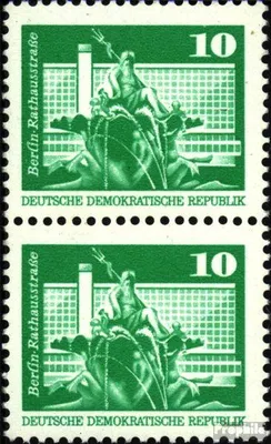Produktbild von Briefmarken DDR 1974 Mi 1868sP senkrechtes Paar Bedarfsstempel gestempelt Bauwerke