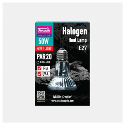 Productafbeelding van Arcadia Halogeen Basking Spot warmtelamp voor reptielen 50W