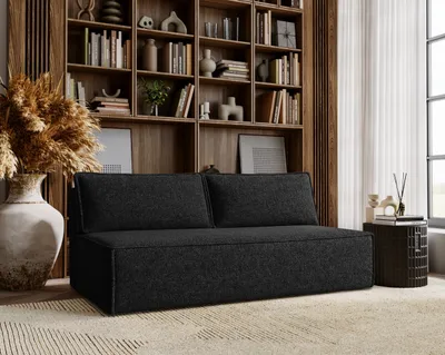 Zdjęcie produktu dla Sofa DUO z funkcją spania i przechowywania tkanina Verita Czarny