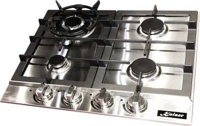 Produktbild von Kaiser KG 6357 Turbo Edelstahl Gaskochfeld 60 cm 4 Brenner 4,5kW WOK Gas Herd