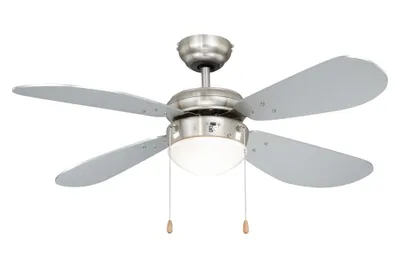 Zdjęcie produktu dla Wentylator sufitowy Classic 105 cm biały z oświetleniem i łańcuszkami pociągowymi