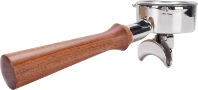 Obrázek produktu pro 58 mm portafiltr s dvojitou výpustí Kávovar z nerezové oceli Dřevěná rukojeť pro výměnu