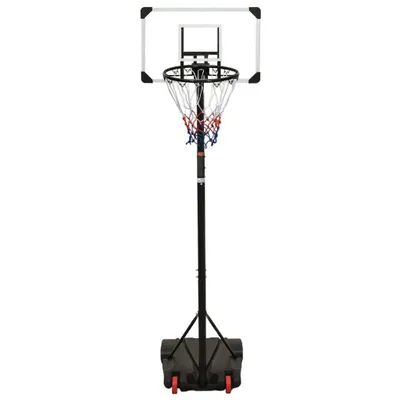 Image de vidaXL Pied de basketball Transparent 216-250 cm Polycarbonate