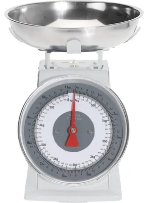 Produktbild von Mechanische Küchenwaage von Excellent Houseware, Metall, 5 kg, blau