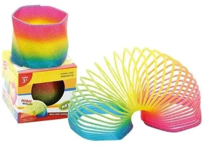 Produktbild von Bogenfeder Spielzeug Würfel Regenbogen 8x8x8 cm mit Zufälliger Auswahl