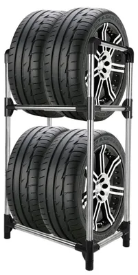 Productafbeelding van Bandenrek voor 4 banden of velgen, ruimtebesparend, 57,2 x 37,3 x 114,6 cm