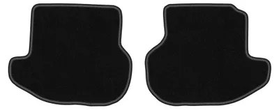 Produktbild von Velours-Fußmatten Hinten für Volkswagen Eos 2005-2015 (Cabrio) – 2-tlg, Schwarz, passgenau – Wielganizator LUX