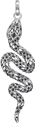 Produktbild von THOMAS SABO Anhänger "Schlange" Silber geschwärzt PE945-643-
