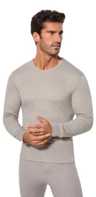 Productafbeelding van Abanderado Thermische T-shirt met lange mouwen voor heren, grijs, maat XL