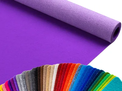 Produktbild von Primaflor Eventteppich PODIUM Flieder 2,00m x 5,00m - Meterware - Viele Farben - Schwer Entflammbarer B1 Messeteppich, Rutschfester Hochzeichtsläufer, Läufer für Hochzeiten & Events
