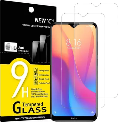 Produktbild von Panzer Schutz Glas für Xiaomi Redmi 8, 8A 2er Pack 9H Härte