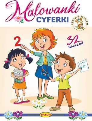 Image de Cyferki z Misiem. Malowanka Edukacyjna z Naklejkami