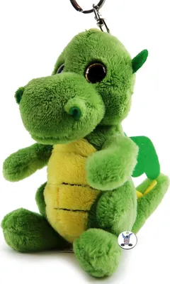 Produktbild von Drache Schlüsselanhänger Plüsch grün Kuscheltier Anhänger CAMROTH