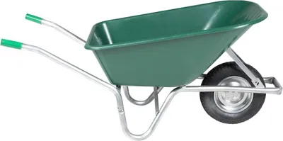 Obrázek produktu pro vidaXL Trakař zelený 90 l 150 kg Pozinkovaná ocel a plast